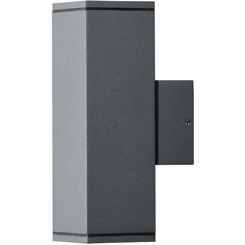 

Lámpara LED de pared Monza doble cuadrada gris oscuro - Antracita - Konstsmide