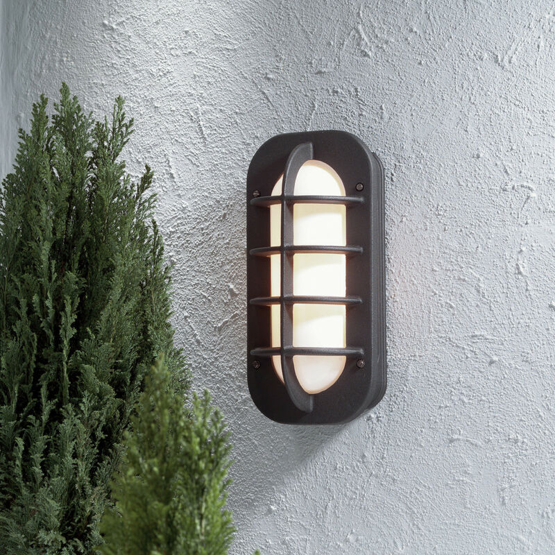 Image of Konstsmide Lighting - Konstsmide Loke Applique da parete classica nera da esterno, IP23