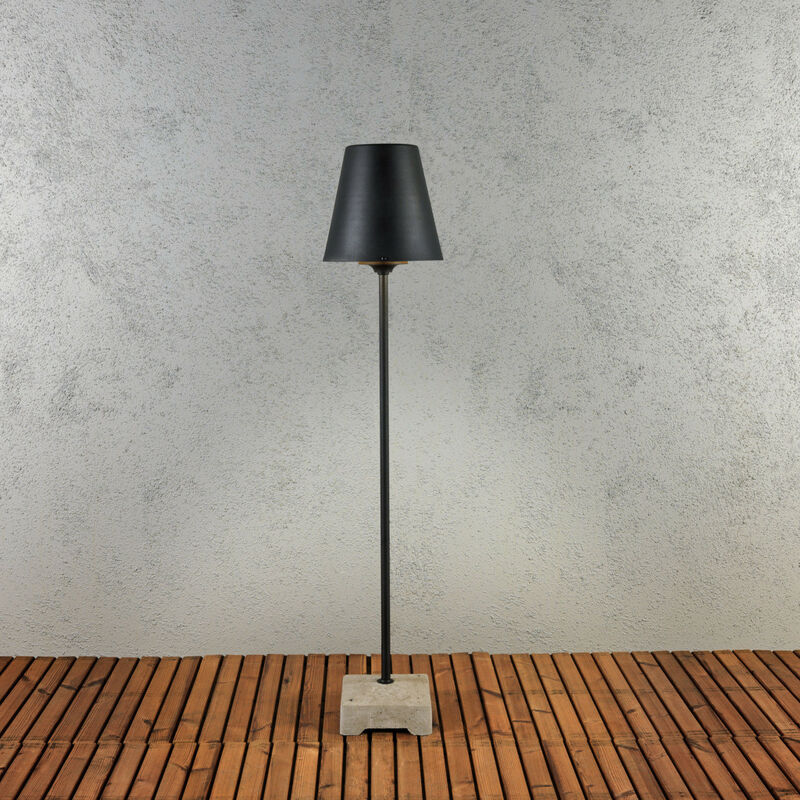 Image of Konstsmide Lucca Lanterna da esterno moderna da salotto con paralume in metallo nero, IP44