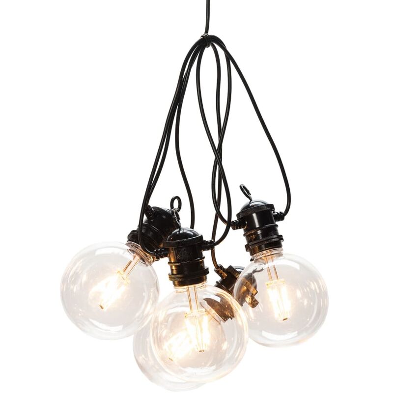 

Luces de fiesta con 10 lámparas redondas extra cálidas - Transparente - Konstsmide