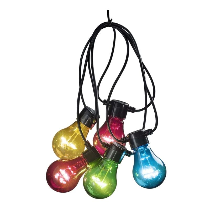 

Luces de fiesta con 5 lámparas transparentes multicolor - Multicolor - Konstsmide