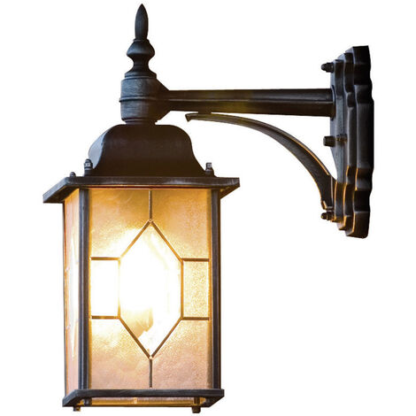 Konstsmide Milano 7248-759 Außenwandleuchte  Energiesparlampe, LED E27 75 W Schwarz, Silber