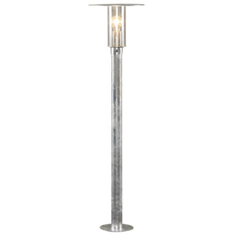 Konstsmide Mode Lampe de poteau courte classique d'extérieur en plastique transparent galvanisé à l'épreuve des rugosités, IP54