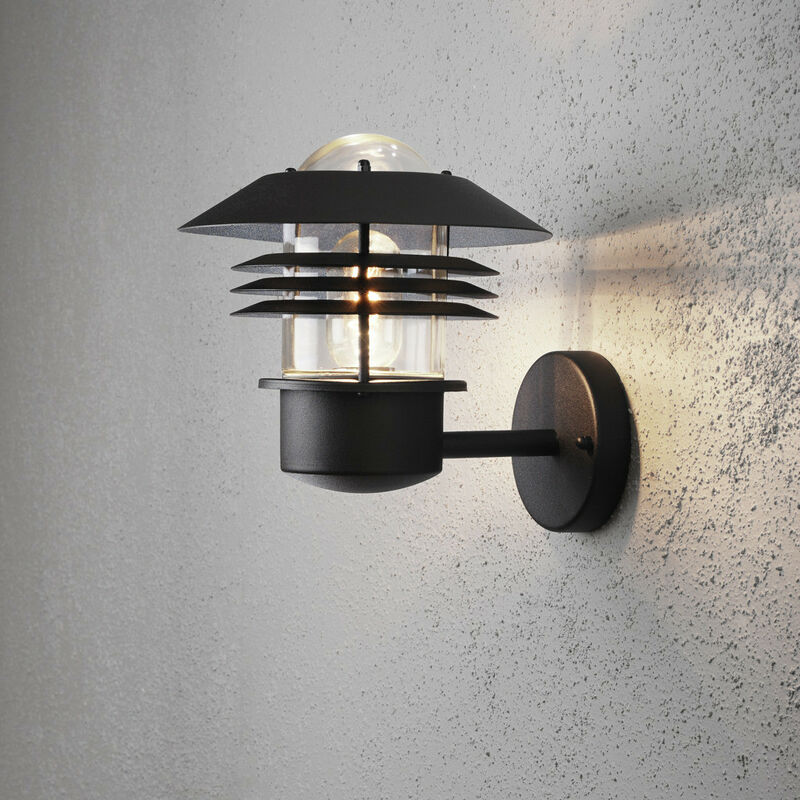 Image of Konstsmide Lighting - Konstsmide Modena Applique da esterno moderna Lantern Up Nero, IP44