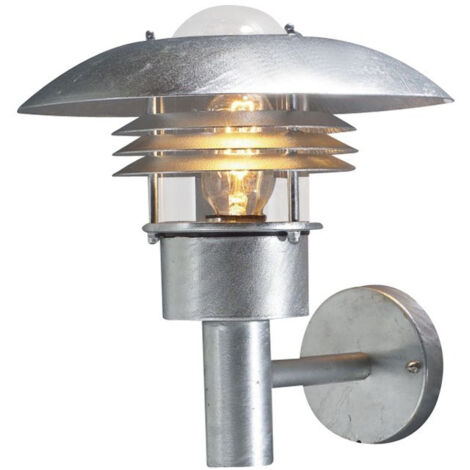 Konstsmide Modena Applique Murale Extérieure Moderne Lanterne Acier Galvanisé, IP44