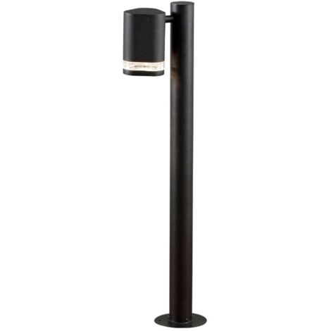 Konstsmide Modena Borne d'éclairage extérieure moderne courte noire, transparente, IP44