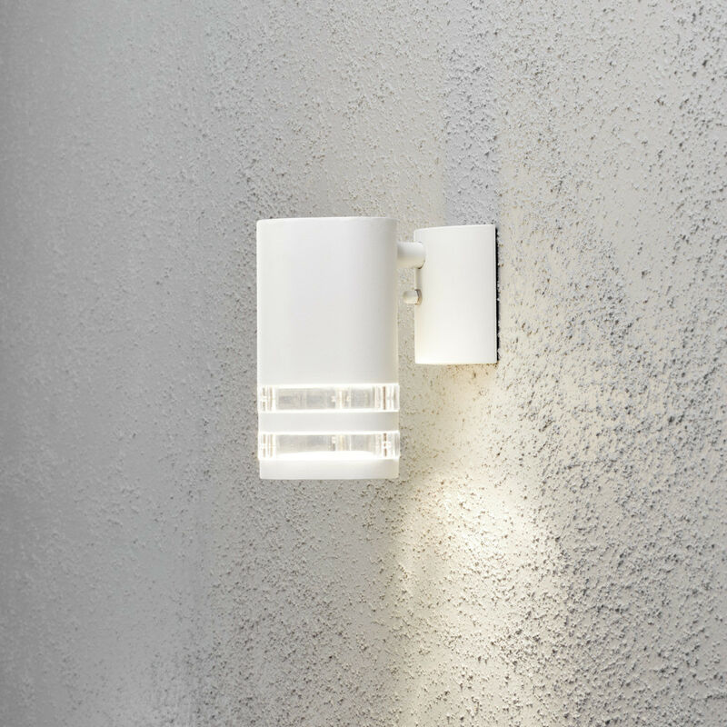 Image of Konstsmide Modena Applique da esterno moderna singola bianca, trasparente, IP44