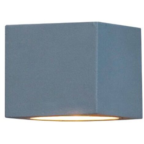 Konstsmide Modern 7341-250 Modena - Lampada da parete quadrata, in metallo, colore: Bianco opaco