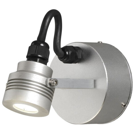 Konstsmide Monza Applique Murale Extérieure Moderne Orientable 1x 1W Projecteur LED Haute Puissance, IP54