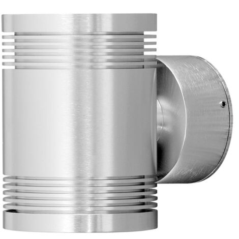 Konstsmide Monza Applique Murale Extérieure Moderne Up Down Aluminium Haute Puissance LED 2x 6 W, IP54