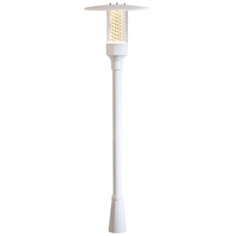 Konstsmide Nova Lampadaire extérieur classique blanc mat, IP44