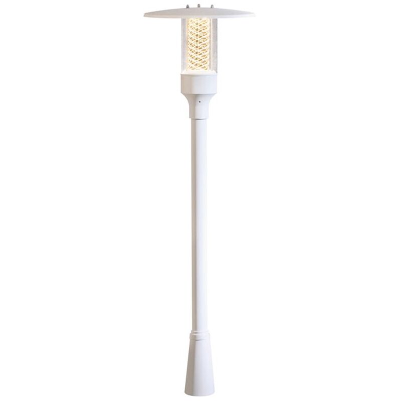 Konstsmide Nova Lampadaire extérieur classique blanc mat, IP44 Konstsmide Nova Lampadaire extérieur classique blanc mat, IP44