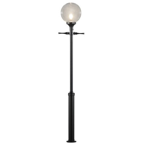 Konstsmide Orion Lampadaire extérieur classique noir, Taurus, IP23