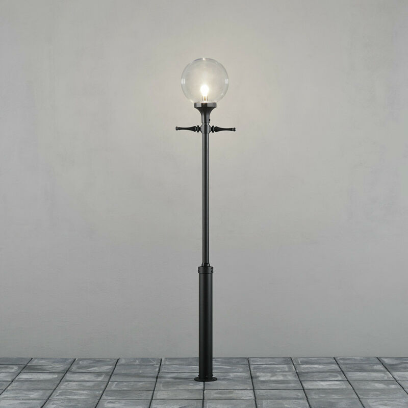 Orion Lampadaire extérieur classique noir, Taurus, IP23 - Konstsmide