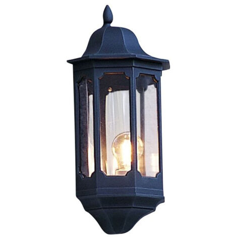 Konstsmide Pallas Applique murale lanterne classique d'extérieur noir mat, IP23