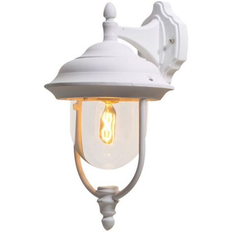 Konstsmide Parma Lanterne d'extérieur classique vers le bas blanc mat, IP43