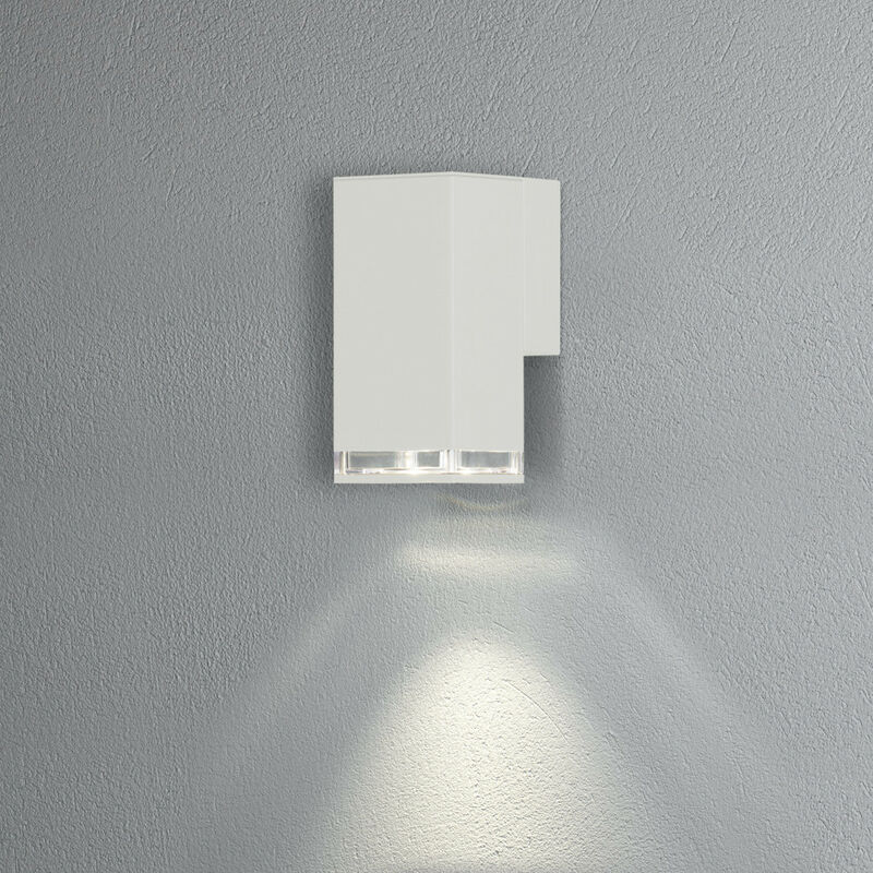 Konstsmide Pollux Applique d'extérieur moderne vers le bas Blanc GU10, IP44