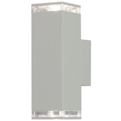 Konstsmide Pollux Applique Murale Extérieure Moderne Up Down Blanc 2x GU10, IP44