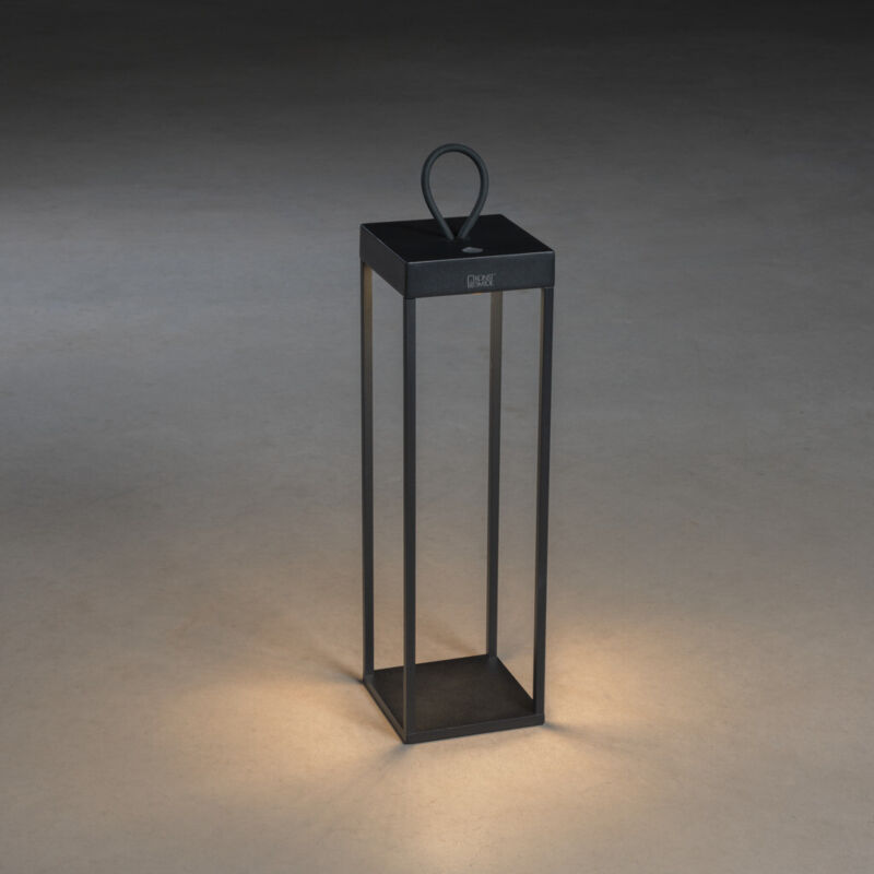 Konstsmide Ravello Lanterne Effet Extérieur USB Noir Dimmable 50cm, IP54 Konstsmide Ravello Lanterne Effet Extérieur USB Noir Dimmable 50cm, IP54