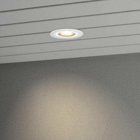 Konstsmide Recessed Effet extérieur LED haute puissance 6W Blanc - Façade en verre, IP44