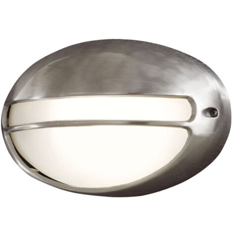 Konstsmide Torino Plafonnier extérieur moderne ovale en aluminium, IP44