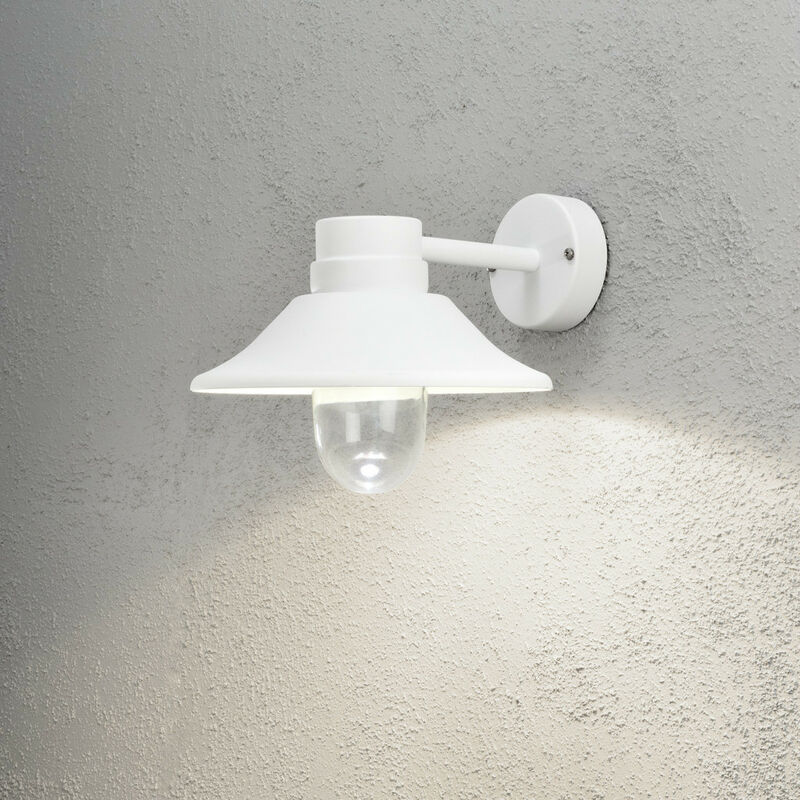 Image of Konstsmide Lighting - Konstsmide Vega Lampada da parete a cupola classica per esterno led bianco 8W, IP54