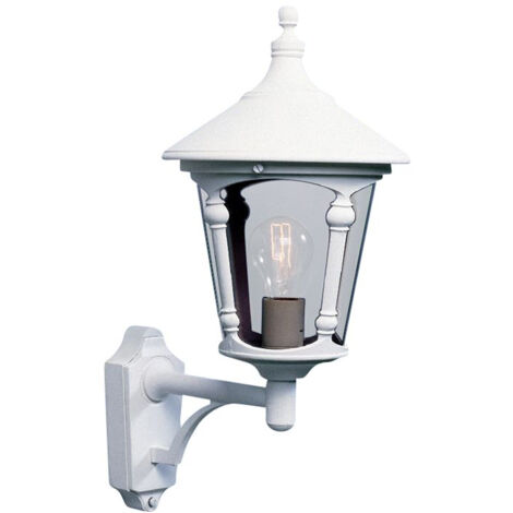 Konstsmide Virgo Applique d'extérieur Lanterne classique blanche mate, IP23