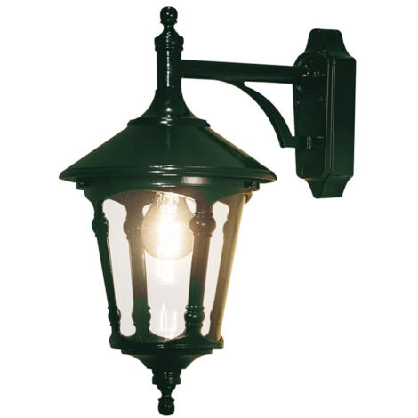 Konstsmide Virgo Applique murale d'extérieur classique lanterne verte, IP23