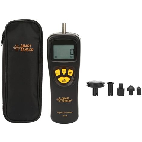 Kontakt Digitaler Drehzahlmesser 0,5  19999 Geschwindigkeit Digitaler Drehzahlmesser mit LCD-Hintergrundbeleuchtung