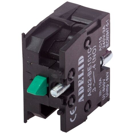 Kontaktblock Hilfsschalter Hilfskontakt Öffner offen NO 600V 10A