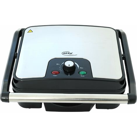 ELTA GERMANY Kontaktgrill 2000 Watt im Edelstahl Design Grill und Sandwichmaker