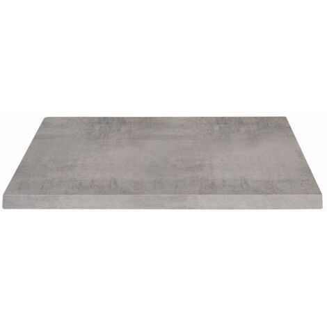 KONTE.DESIGN Piano per Tavolo SPARGI Quadrato Effetto Cemento 60x60 cm sp. 18 mm