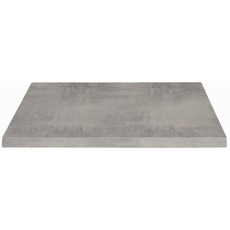 KONTE.DESIGN Piano per Tavolo SPARGI Quadrato Effetto Cemento 80x80 cm sp. 18 mm