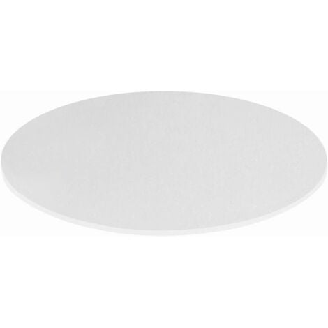 KONTE.DESIGN Piano per Tavolo SPARGI Rotondo Bianco Diametro 80 cm sp. 18 mm