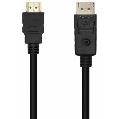 Konverterkabel aisens a125-0460 / displayport stecker - hdmi stecker / 3m / schwarz
