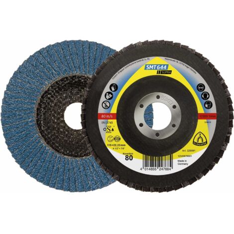 Konvexe Fächerschleifscheibe SMT644 P60 125mm