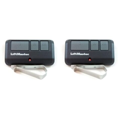 Konvolut von 2 LiftMaster 893MAX 3-Tasten-Multifrequenz-Fernbedienungen von LiftMaster