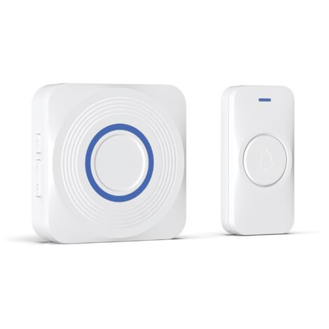 Konyks Dringg - Sonnette connectée WiFi + RF (Bouton IP65 + Carillon intérieur), Notifications sur Smartphone, Longue portée, IP65