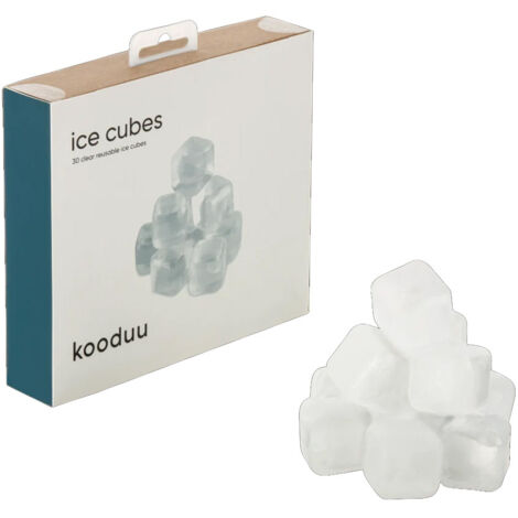 KOODUU Eiswürfel 30 Stück wiederverwendbare Eiswürfel Ice Cubes