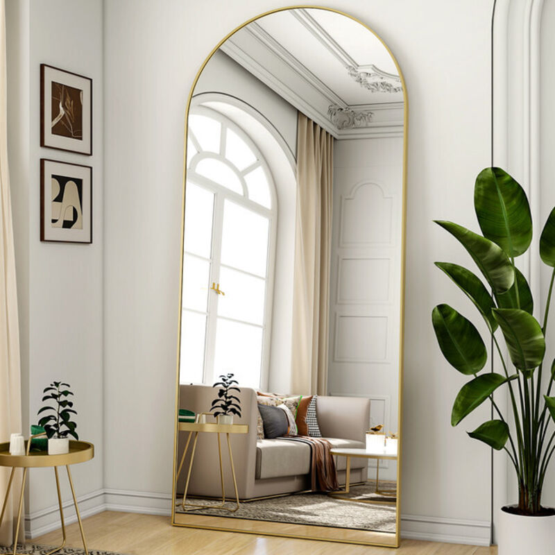 Koonmi Miroir plein pied bombé à angle droit