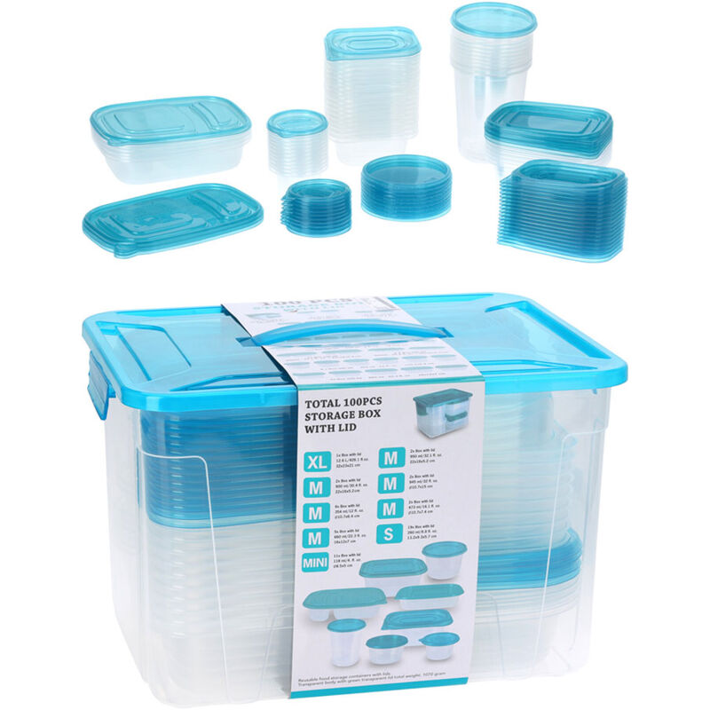 Koopman box de storage set de 100 pcs