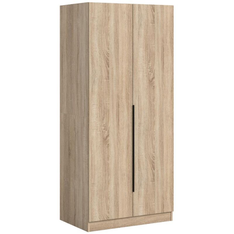 Ebuy24 Kopenhagen Kleiderschrank 2 Türen Eiche Dekor.