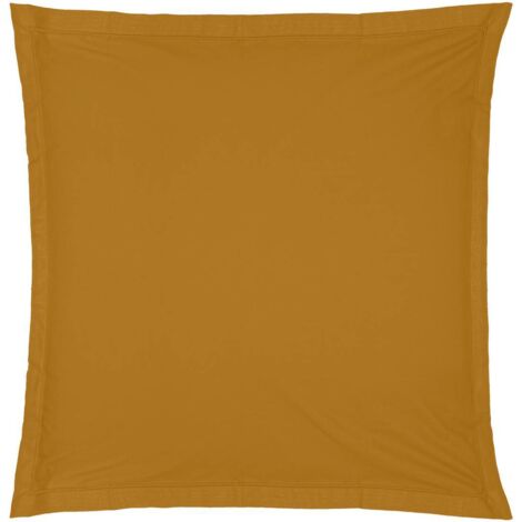 Kopfkissenbezug - Baumwolle - goldbraun - 63x63 cm