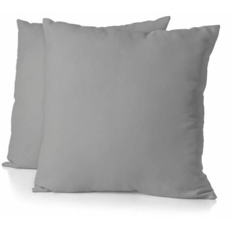 Kopfkissenbezug dehome linge passion hellgrau grau 63 x 63 cm (2 Stück)