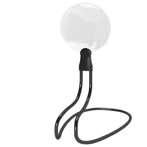 Kopflupe zum Lesen und Nähen mit beweglichem Ständer, 15 cm Sichtfeld, 5-fache und 10-fache Vergrößerung