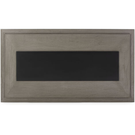 KOPFTEIL 160X8X90 GRAUES HOLZ/SCHWARZES METALLMÖBEL/BETTEN/KOPFTEILE für alle Stilrichtungen, um dem Zuhause eine besondere Note zu verleihen