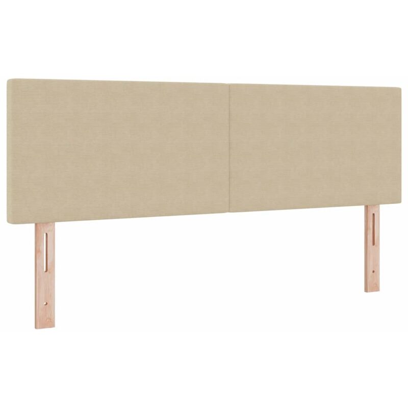 Kopfteil Mit Kopfteil Hellgrün-grau 160 Cm Rippstoff Vidaxl
