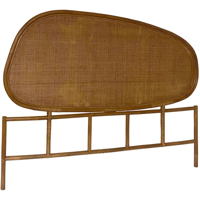 Sweeek - Kopfteil Aus Dunklem Rattan - 160 Cm
