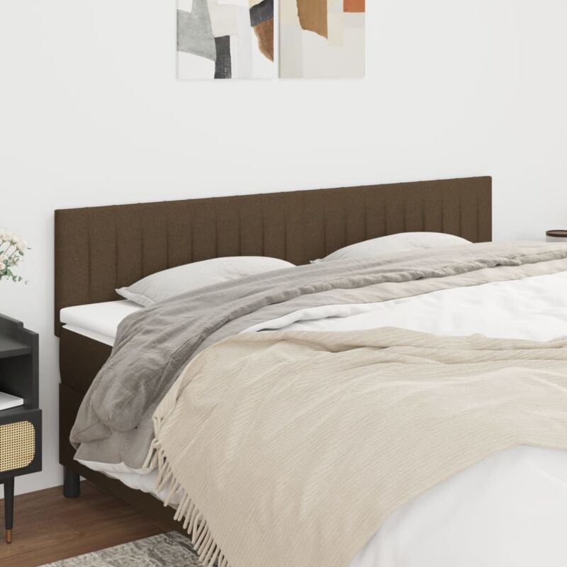 Kopfteile 2 Stk. Dunkelbraun 80x5x78/88 Cm Stoff Vidaxl