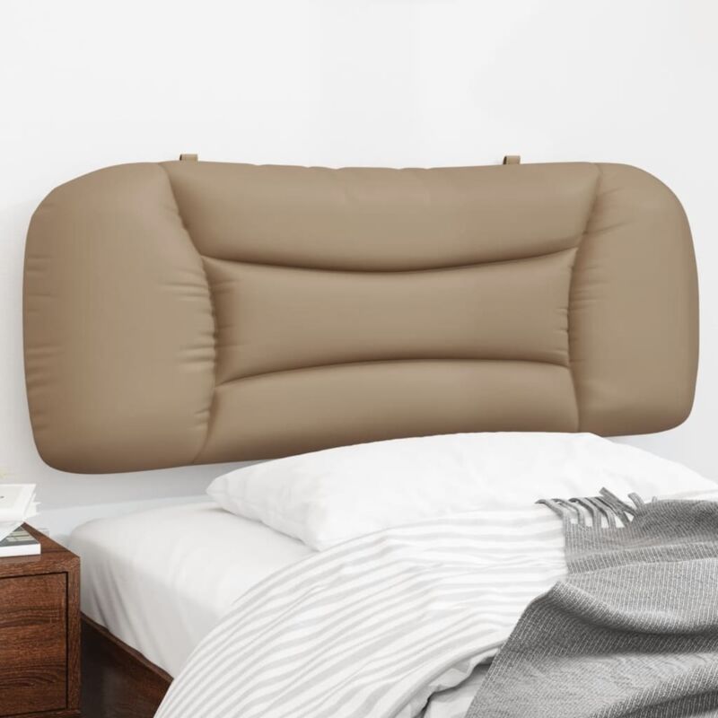 Kopfteil-kissen 'hvar' Cappuccino-braun 100 Cm Kunstleder Vidaxl